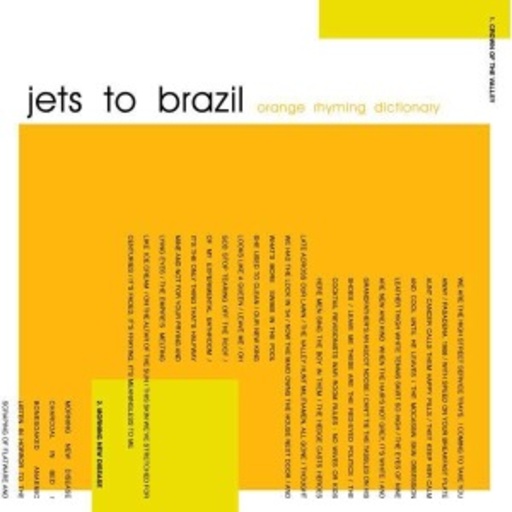 Jets To Brazil – Orange Rhyming Dictionary