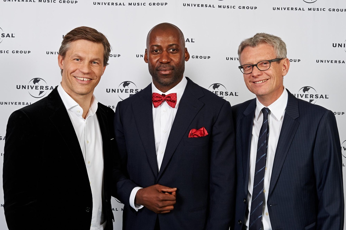 Führen die Partnerschaft bei Airforce1 Records langfristig fort und erweitern Zusammenarbeit (von links): Frank Briegmann, Joe Chialo und Jörg Hellwig