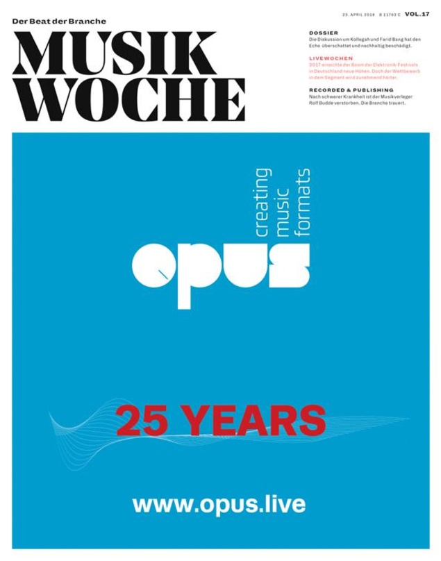 Jetzt online lesen: MusikWoche Vol. 17/2018