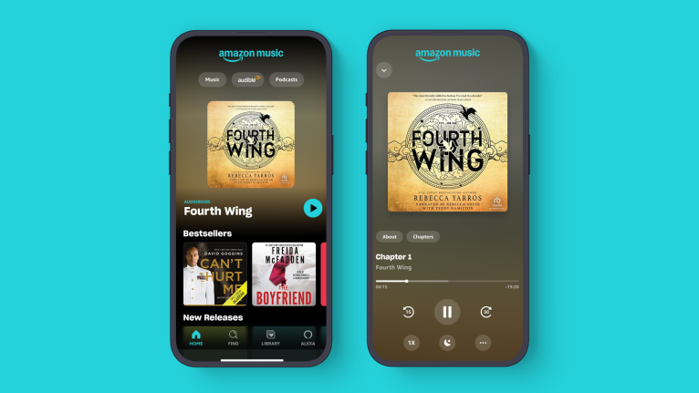 Bundle: Nutzer:inen steht bei Amazon Music Unlimited nun ein Audible-Hörbuch pro Monat zur Verfügung.