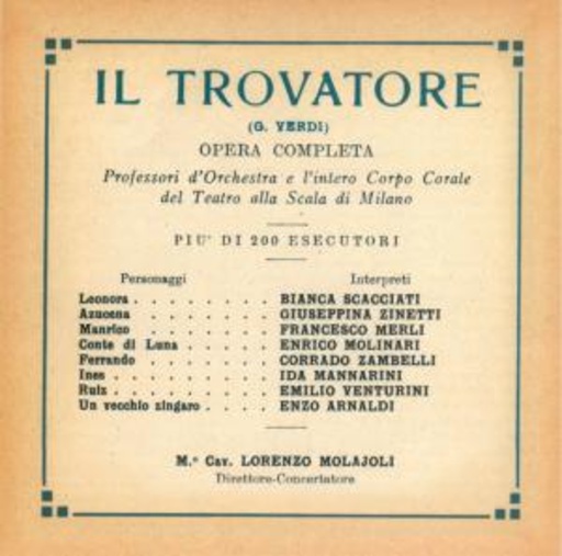 Orchestra And Chorus Of Teatrolla Sala Milano – Il Travatore