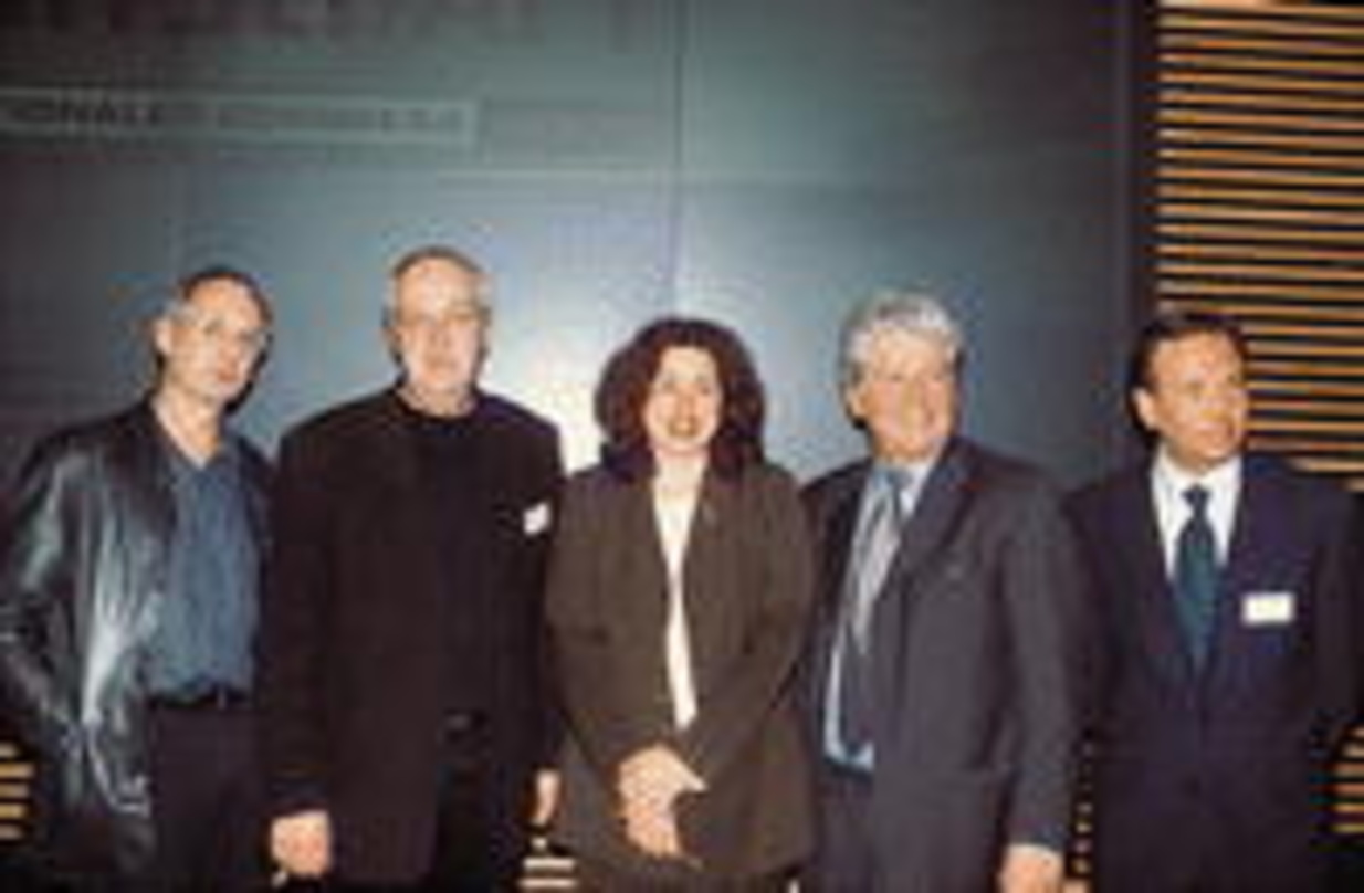 Wollen die Exportkraft deutscher Musik stärken (v.l.n.r.): Peter James, Michael Bisping, SPD-MdB Monika Griefahn, Thomas M. Stein und André Selleneit