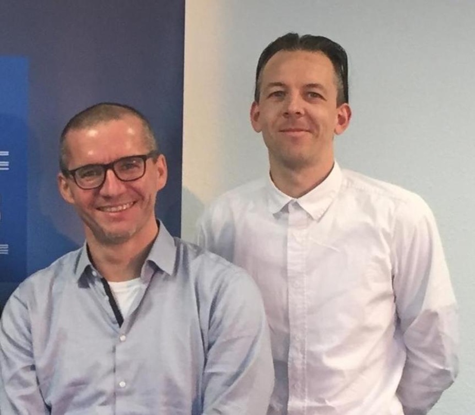 Arbeiten für Naxos am Standort Poing bei München: Matthias Lutzweiler (links) und Iwen Schmees
