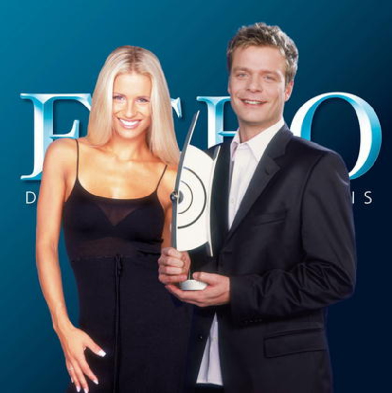 Auf der Echo-Bühne: Michelle Hunziker und Oliver Geissen