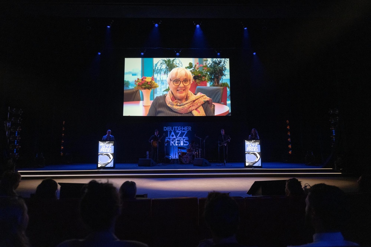 Sprach beim Deutschen Jazzpreis via Liveschaltung: Kulturstaatsministerin Claudia Roth