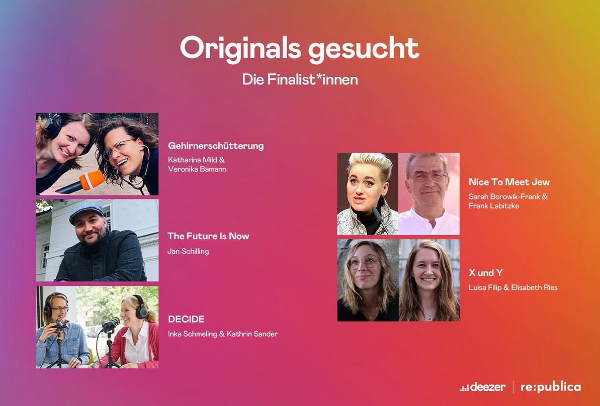 Stehen nun zum Online-Voting bereit: die Finalisten von "Originals gesucht"