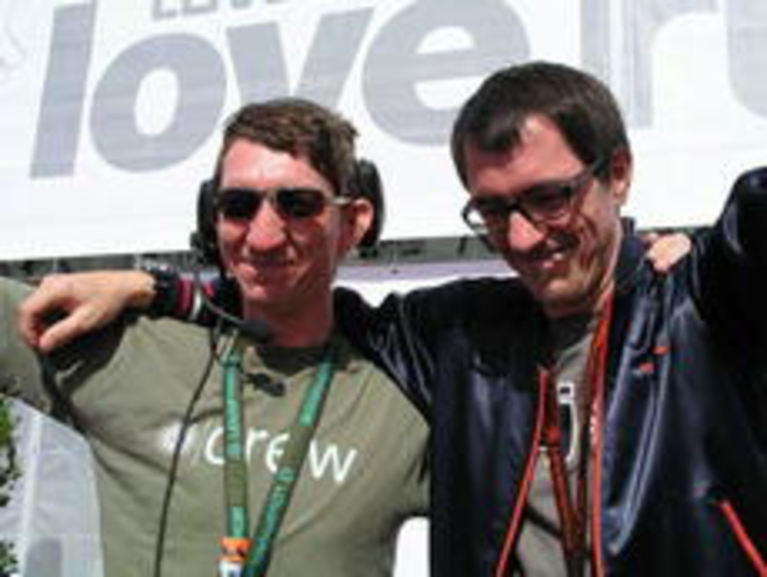 Wollen noch verhandeln: Planetcom-Chef Ralf Regitz (l.) und Loveparade-Vater Dr. Motte