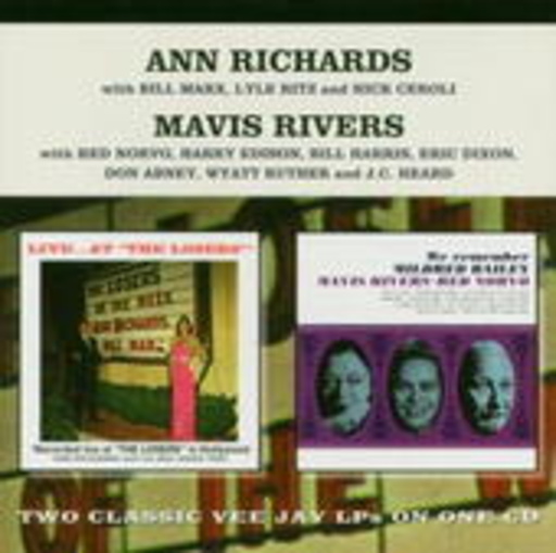 Ann Richards & Bill Marx Trio/Rivers – Live At The Losers/We Remember Mildre