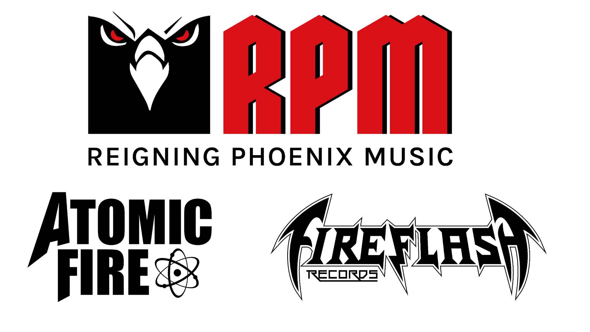 Bündeln die Kräfte: Rising Phoenix Music, Atomic Fire Records und Fireflash Records..