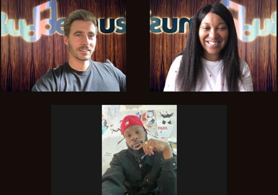 Neue Partner (im Uhrzeigersinn von oben links): Benjamin Budde (CEO Budde Music), Michelle Bell und Nemo Achida