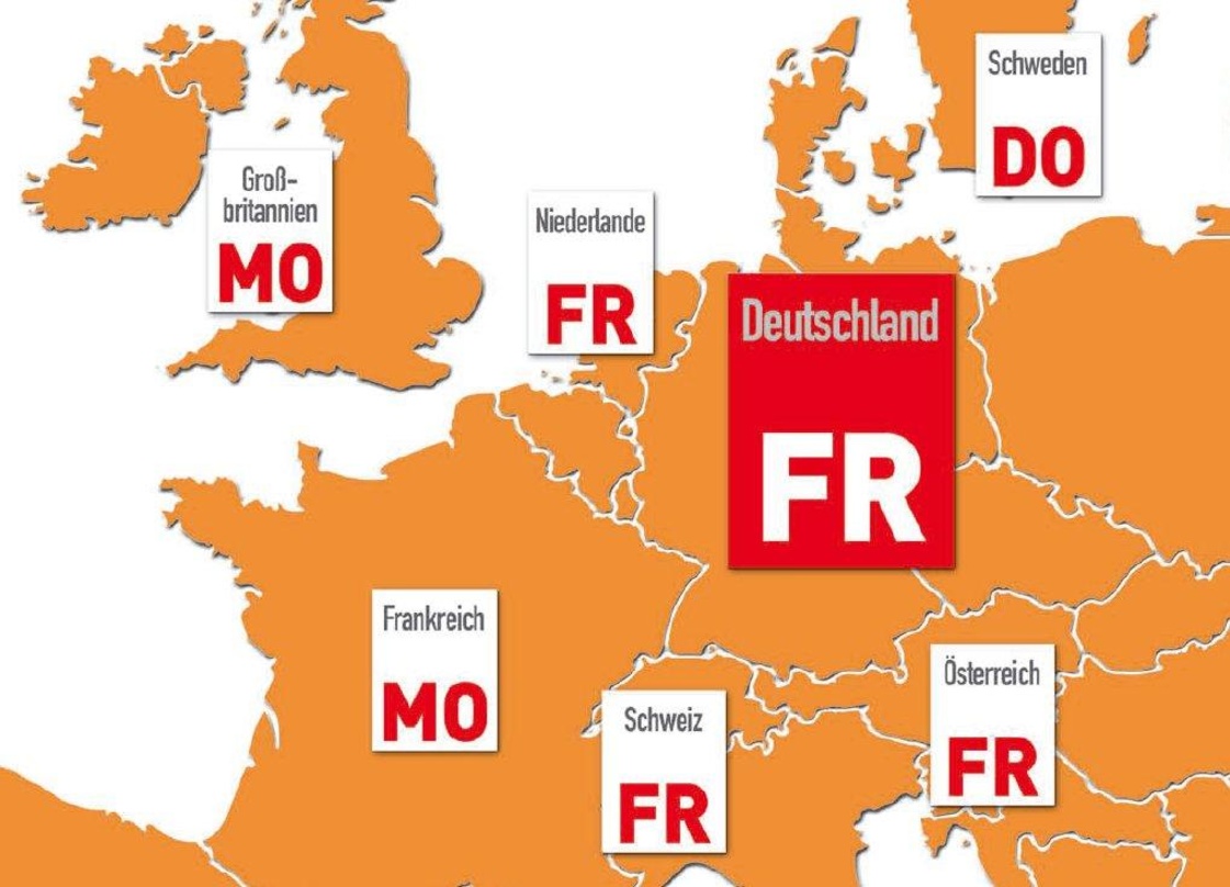 "Freitag ist Musiktag": Unter diesem Motto wechselte der VÖ-Tag in Deutschland 2005 von Montag auf Freitag