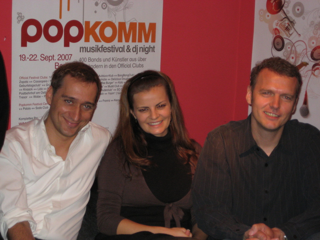 Knacken Grenzen (v.l.n.r.): Paul van Dyk,
Katja Bittner und Dirk Schade