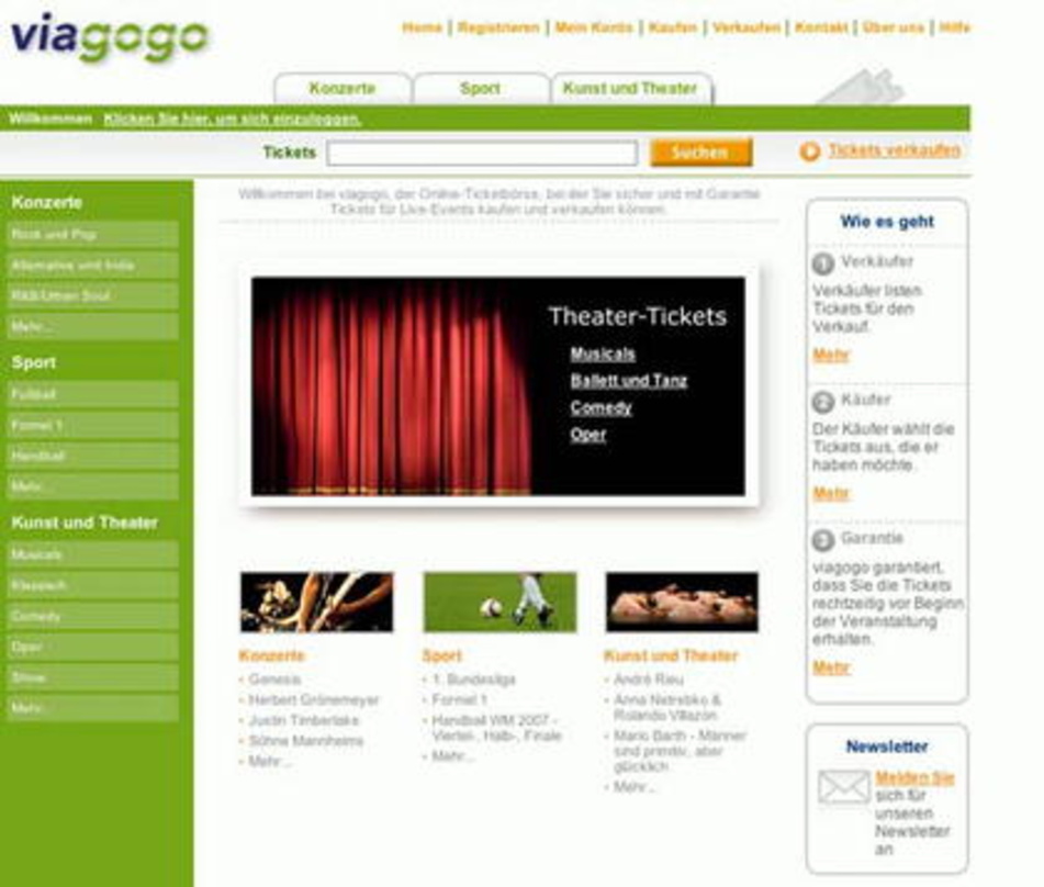 Auf zum Ticket-Tausch: Viagogo.de