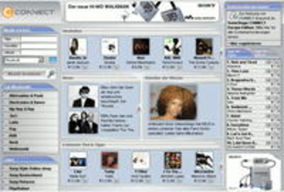 Seit Juli online: Sonys Download-Shop Connect
