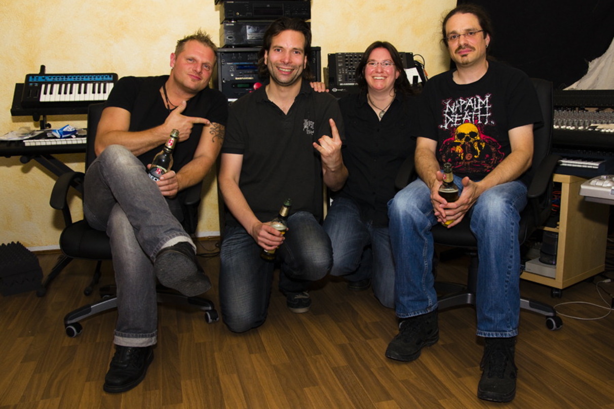 Neue Partner (v.l.n.r.): Dirk Thurisch, Torsten Wohlgemuth, Miriam Guigueno (Limited Access) und Carsten Rehmann (Mercury Tide) (Foto: Miriam Guigueno)