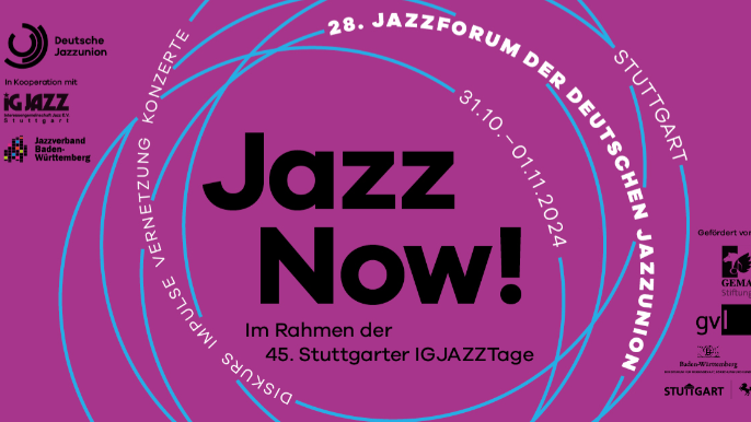 Zum Monatswechsel Oktober/November in Stuttgart: Jazz Now! 2024.