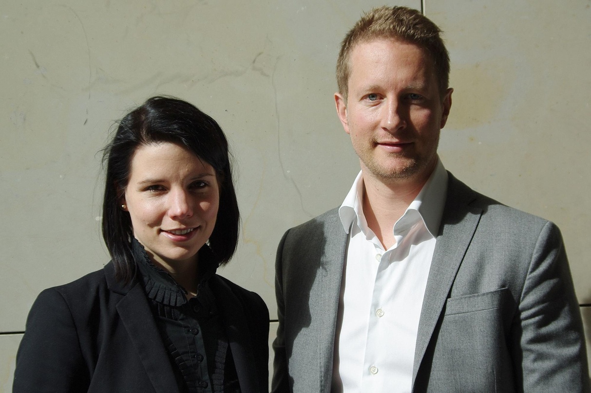 Neue Edel-Mitarbeiterin: Karla Paul mit Timo Steinberg