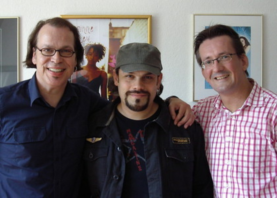 Neue Partner (v.l.n.r.): Tom Nevermann, Fabio Trentini und AMV-Geschäftsführer Jens-Markus Wegener
