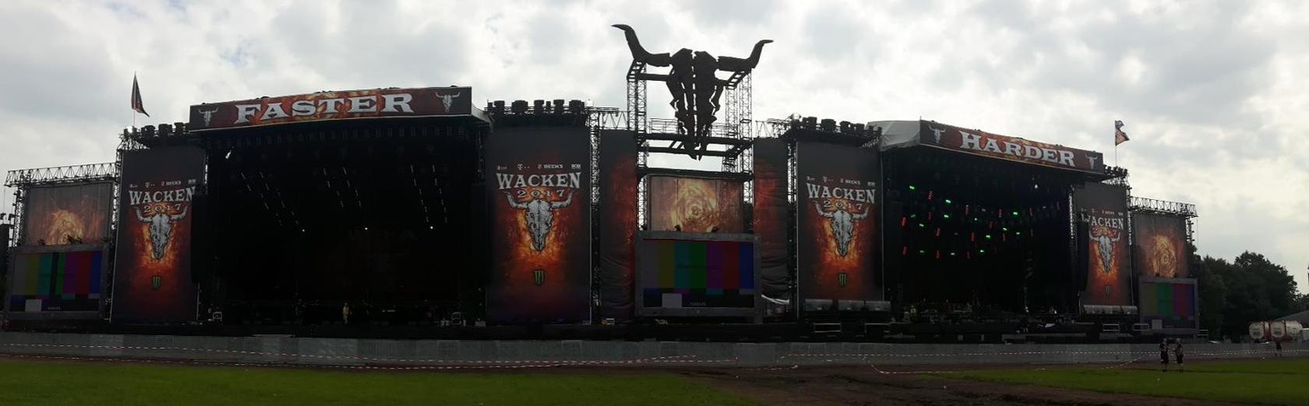 Von Stageco konstruiert: Die Hauptbühnen des Wacken-Festivals
