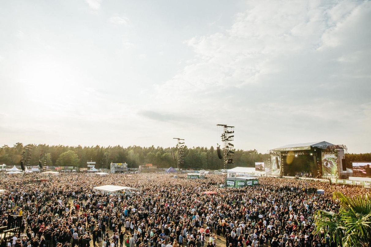 Sind derzeit weltweit gefährdet: Festivals, hier ein Foto vom Hurricane 2019