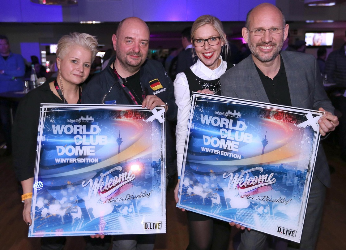 Bei der Begrüßung (von links): Carina Breiter (COO BigCityBeats GmbH), Bernd Breiter (CEO BigCityBeats GmbH), Theresa Winkels (Stellvertretende Amtsleitung und Leitung Standortmarketing be...
