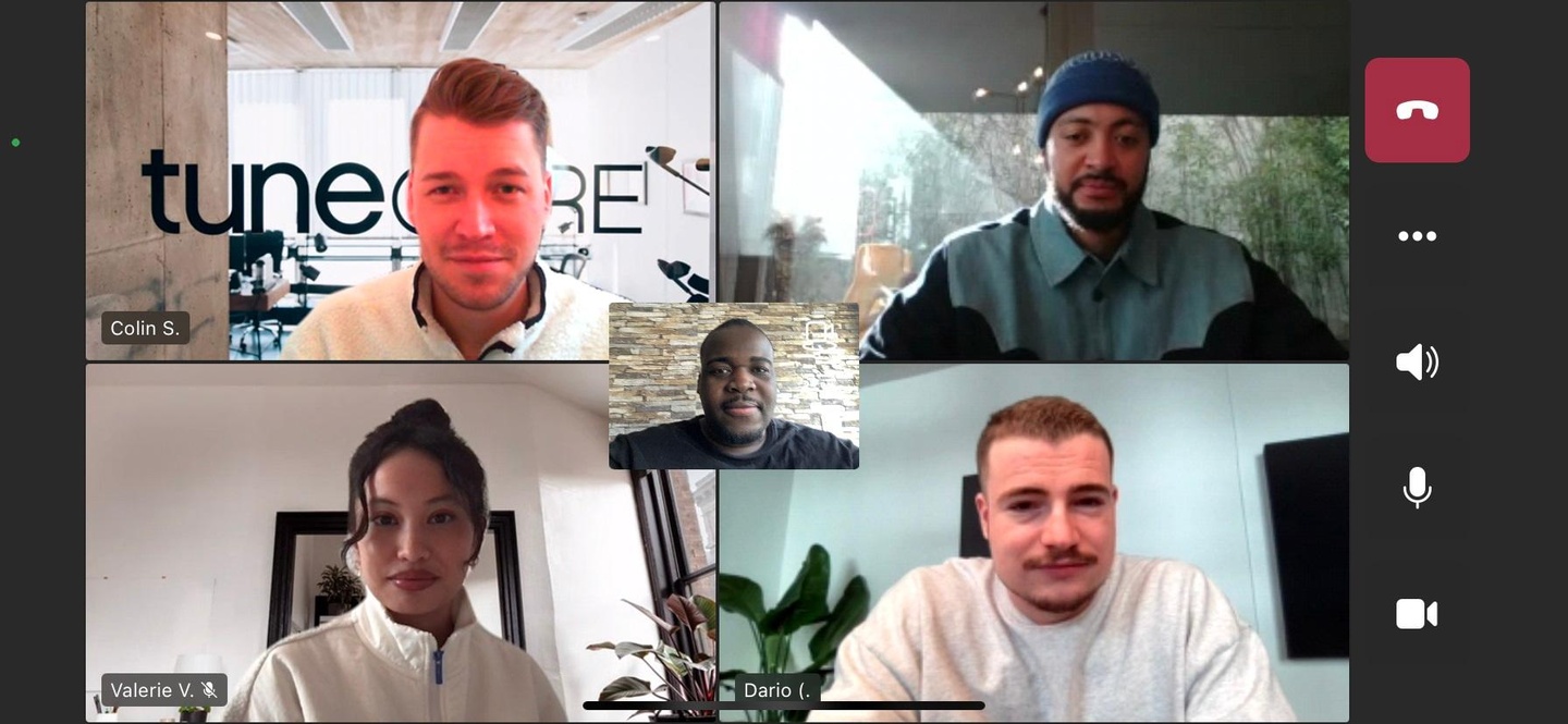 Wollen Newcomern eine Chance geben (oben, von links): Colin Schrinner (Head of TuneCore Germany) und Nico Mahembe (Booker und Co-Founder des Hype-Festivals) sowie (unten) Dario Bremken (Ma...