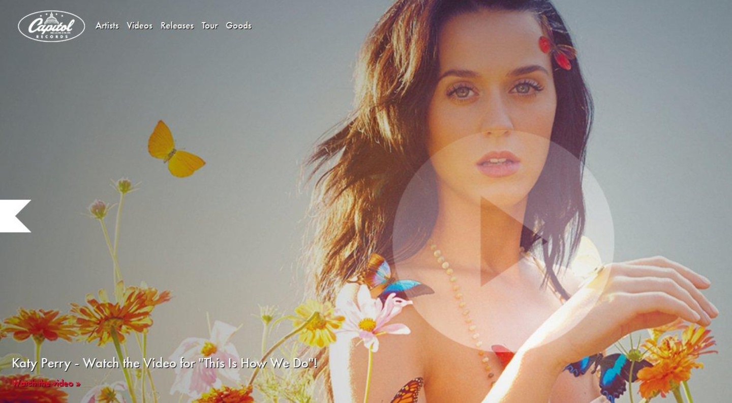 Zählt in den USA zum Künstlerstamm der Capitol Music Group: Sängerin Katy Perry