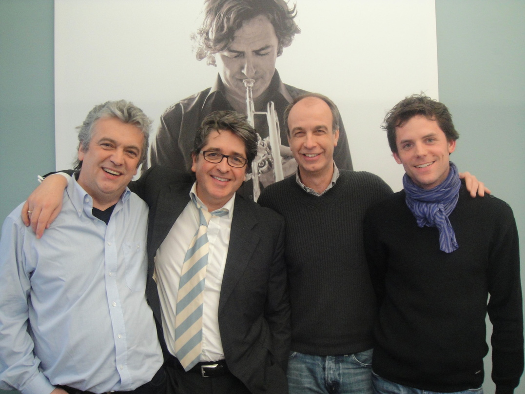Neue Partner (v.l.n.r.): Hans Cuny (European Communication Director Peermusic), Michael van Droffelaar (Geschäftsführer California Sunset Records), Lars Ingwersen (Geschäftsführer Peermusi...