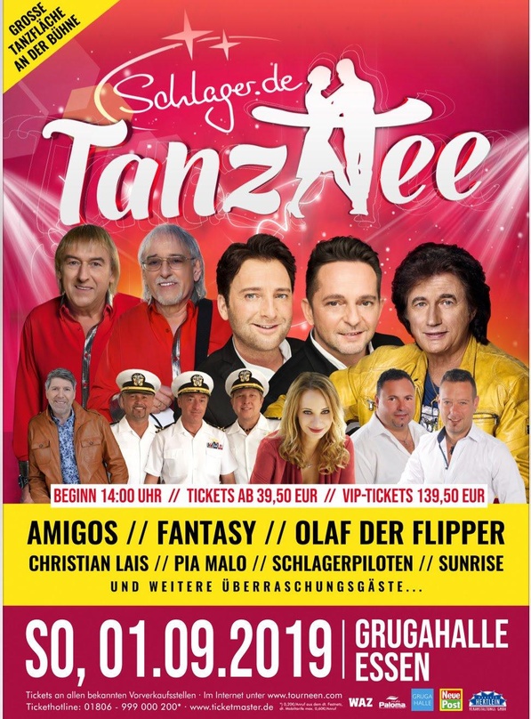 Optischer Aufhänger: das Plakat zum Tanztee in der Grugahalle