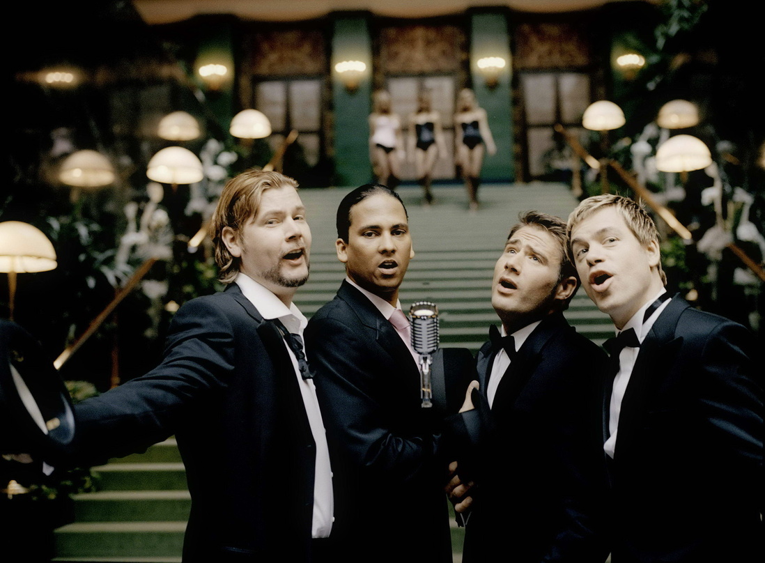 Swingen wieder (v.l.n.r.): Rea Garvey, Xavier Naidoo, Sasha und Komiker Michael Mittermeier