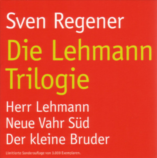 Sven Regener – Die Lehmann Trilogie