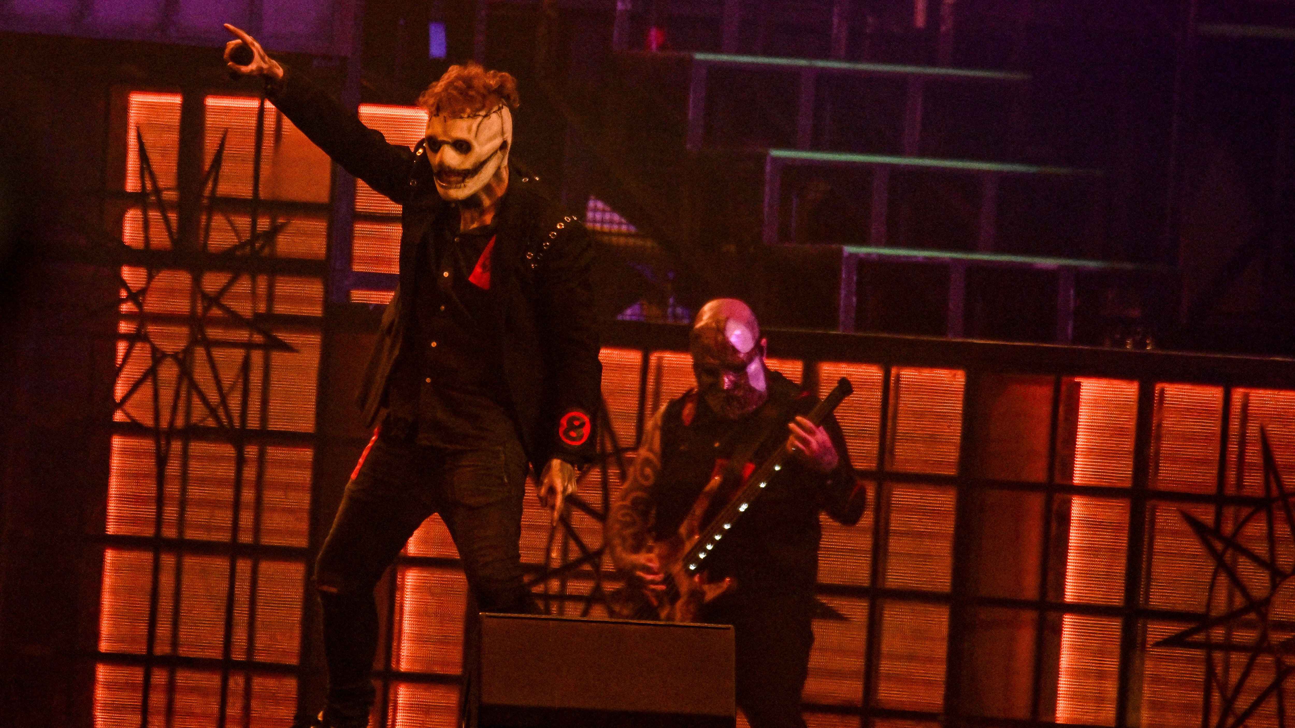 Stehen als Headliner für Rock am Ring 2025 bereits fest: Slipknot, hier beim Hellfest Open Air 2023 in Frankreich.