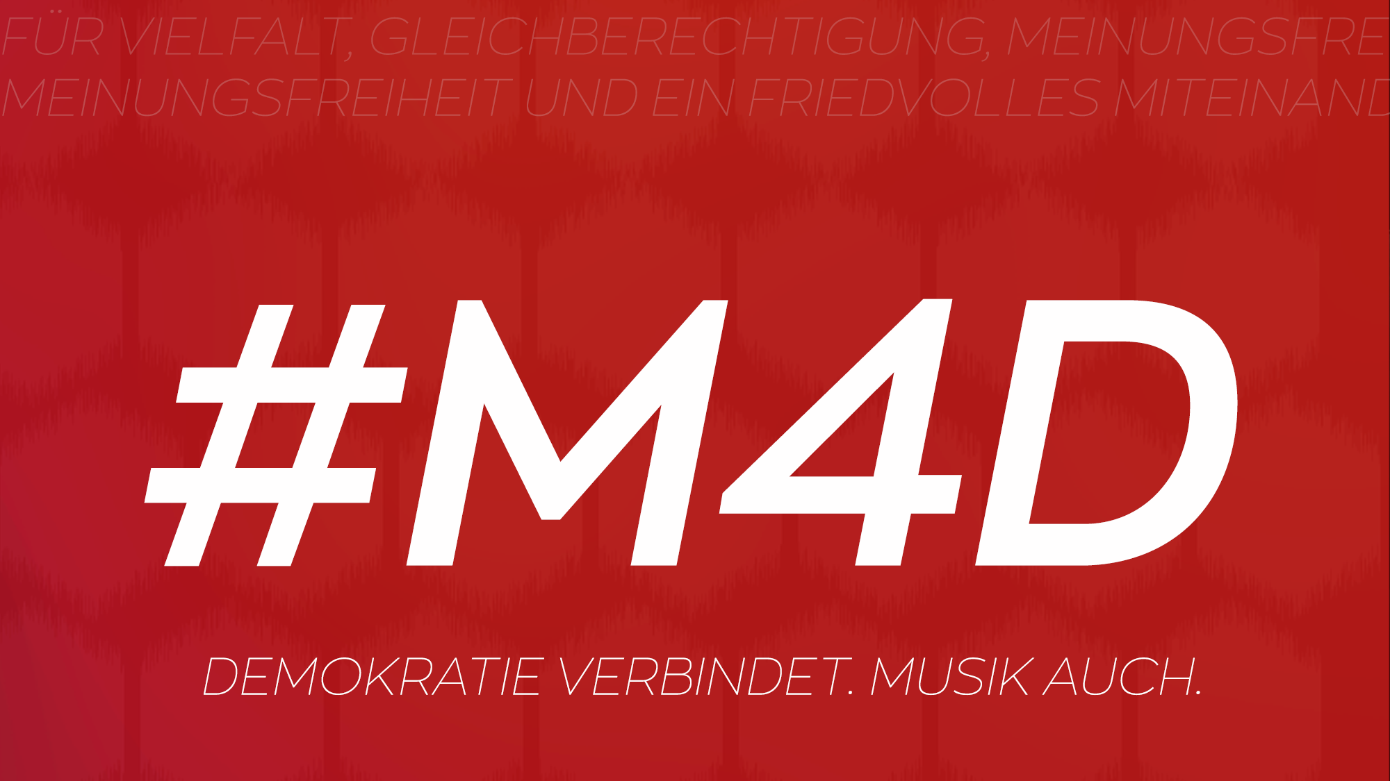 Eine Initiative von Deluxe Music: Music 4 Democracy.