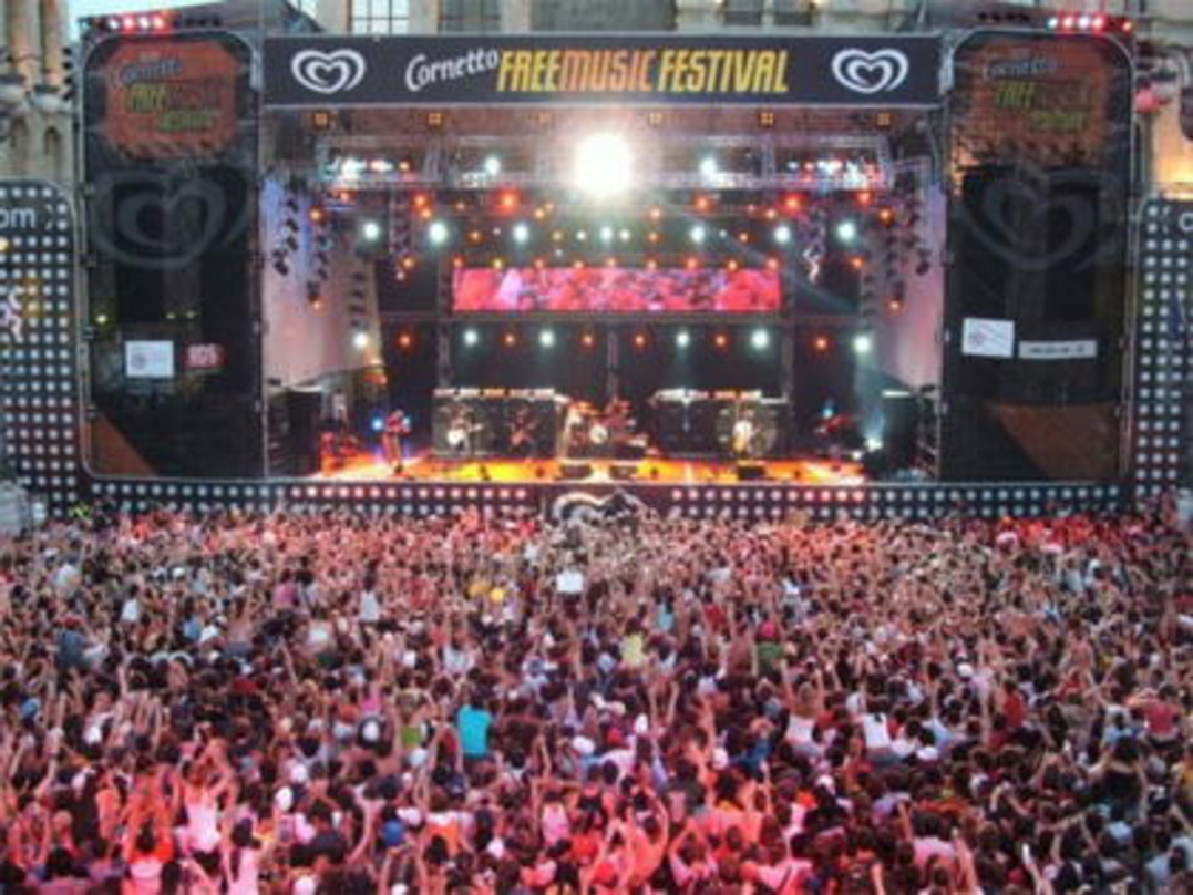 100.000 Fans, internationale Stars und bester Sound: das Cornetto Free Music Festival