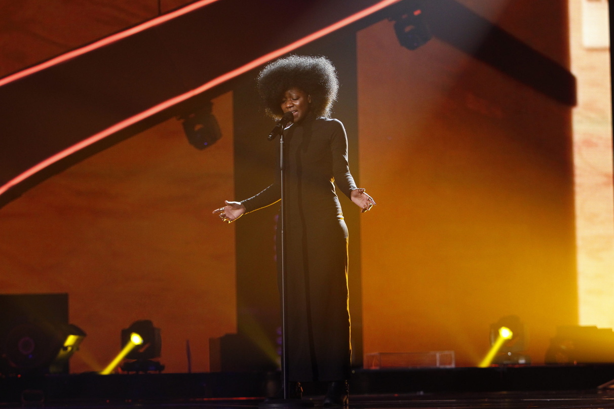 Sang sich ins Halbfinale: Kandidatin Emily Intsiful aus dem Team von Jurorin Nena