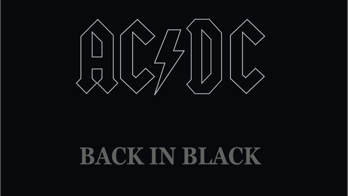 Erstmals auf Platz eins: "Back In Black" von AC/DC, eines der meistverkauften Alben aller Zeiten.