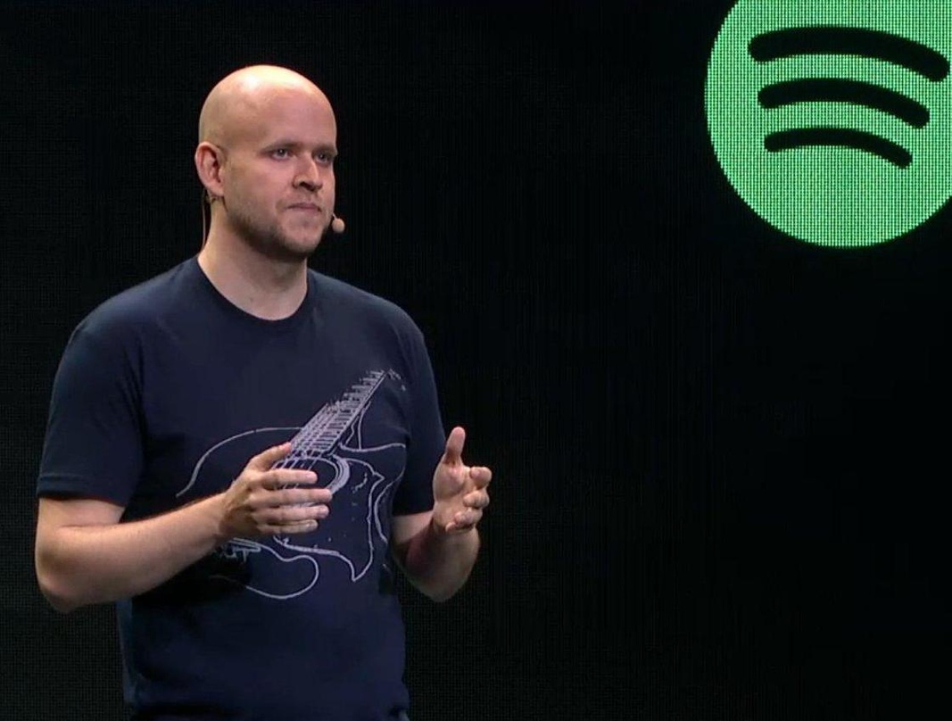 Lockt Medienpartner mit Video- und Audioinhalten auf die Spotify-Plattform: CEO Daniel Ek am 20. Mai in New York