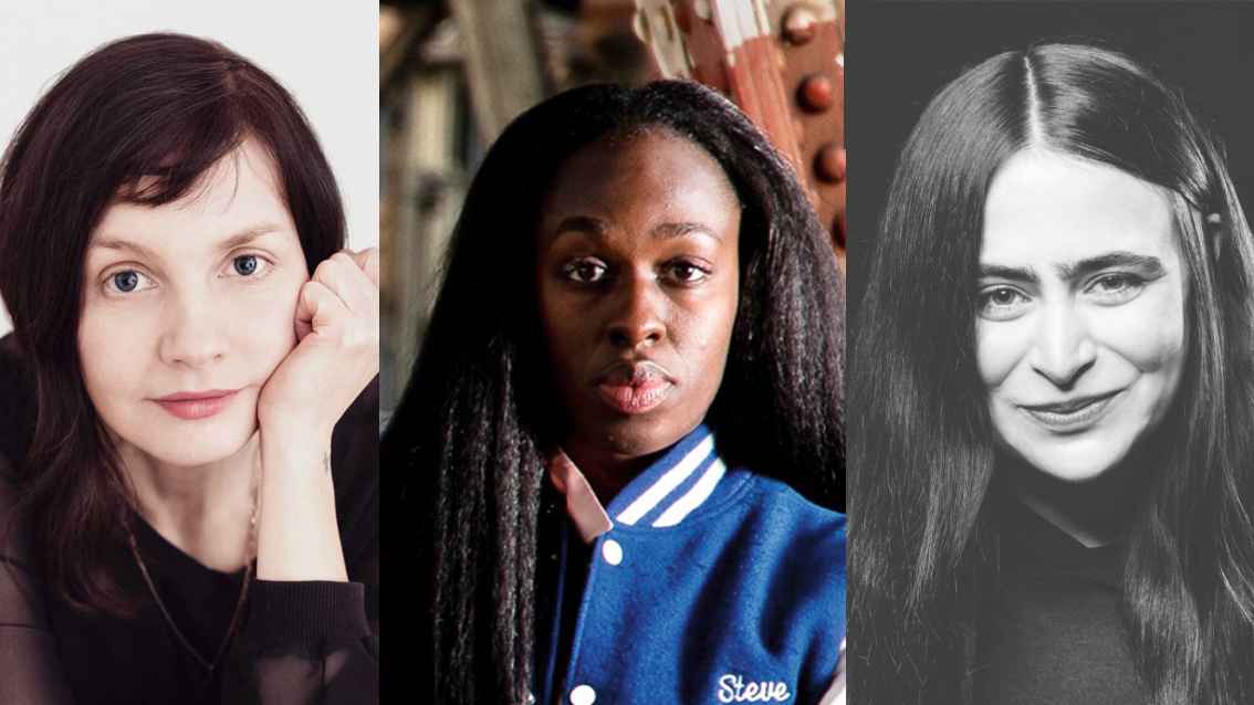 Betreuen den Preis (von links): Jovanka v. Wilsdorf (Initiatorin des Awards), Pamela Owusu-Brenyah (Vorstand Music Women* Germany) sowie Henrike Blome (Head Of A&R Four Music/ Sony Music u...