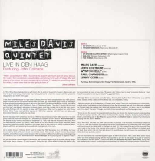 Miles Davis Quintet – Live in Den Haag 1960