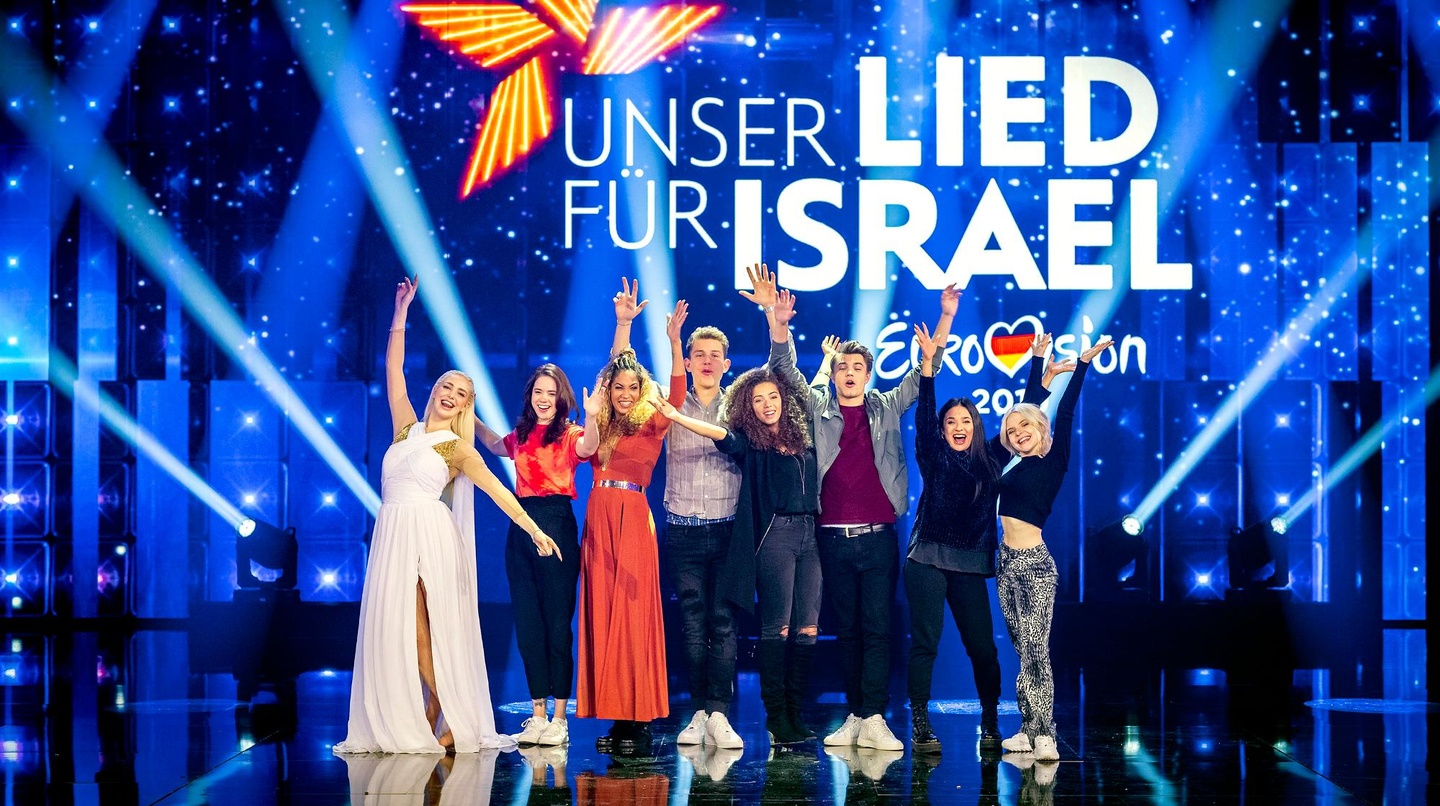 Einer wird gewinnen: die Vorentscheidkandidaten (von inks) Aly Ryan, Lilly Among Clouds, BB Thomaz, Gregor Hägele, Makeda, Linus Bruhn und Sisters (Laurita und Carlotta Truman) bei der Gen...