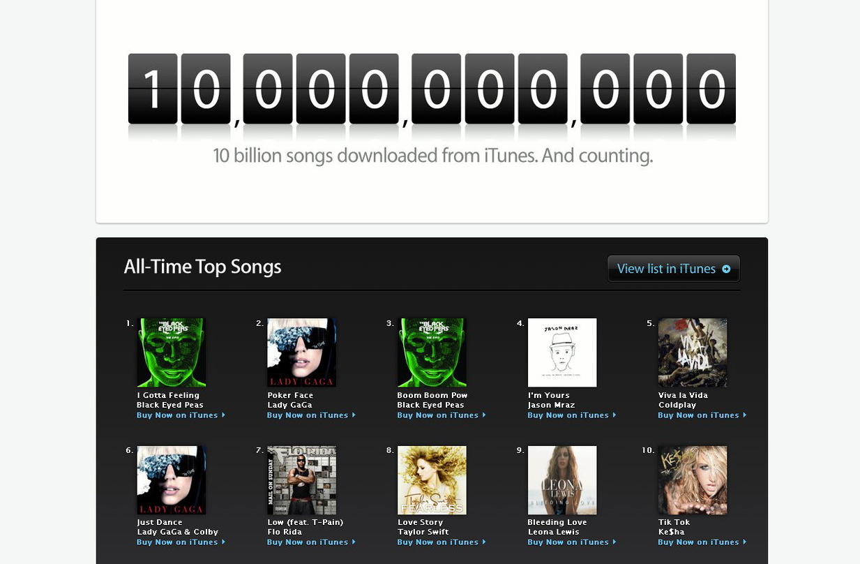 Marke erreicht, Hits dazugestellt: Die iTunes-Macher feiern