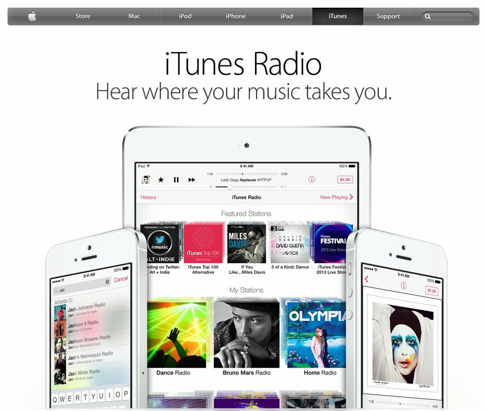 Kommt nach gut einem Monat auf 20 Millionen Nutzer und eine Milliarde gespielte Songs: Das iTunes Radio von Apple