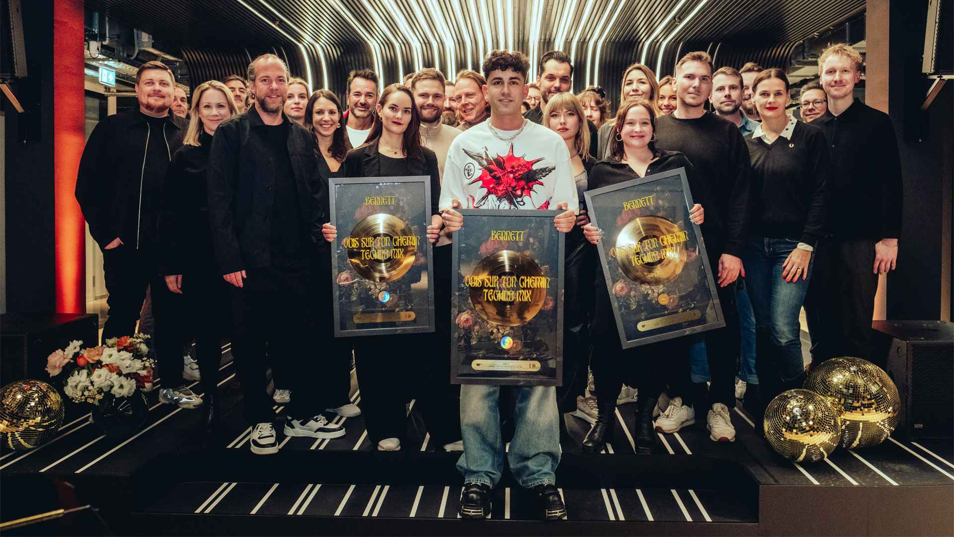 In Berlin: Kevin Segler (Head of Marketing Warner Music CE), Marcus Friedheim (Managing Director Warner Music CE), Jana Denecke (Senior Director Streaming & Promotion Warner Music CE), Mar...
