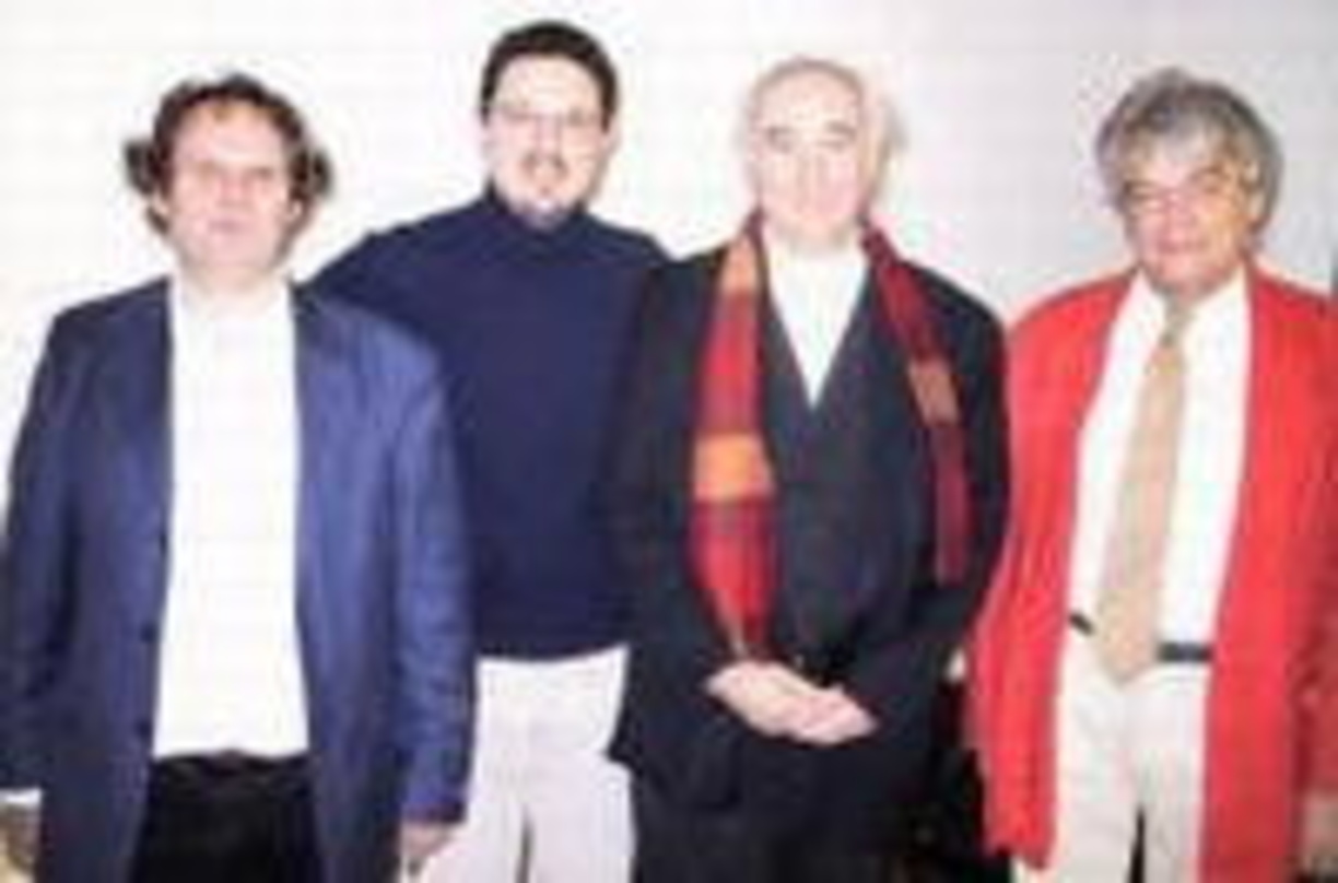 Diskutierten die musikalische Zukunft Österreichs (v.l.n.r.): Harald Huber (Vizepräsident), Günther Wildner (Geschäftsführer), Paul Hertel (Kuratoriumsvorsitzender) und Harald Ossberger (P...