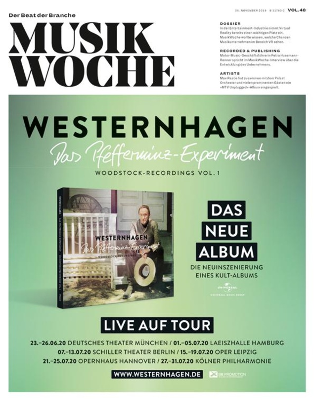 703d991ecb301fc6649bcf090bfc80fdc892cf4ebf95a667f12a377e4a74c5e6 Die E-Paper-Ausgabe von MusikWoche Vol. 48 2019