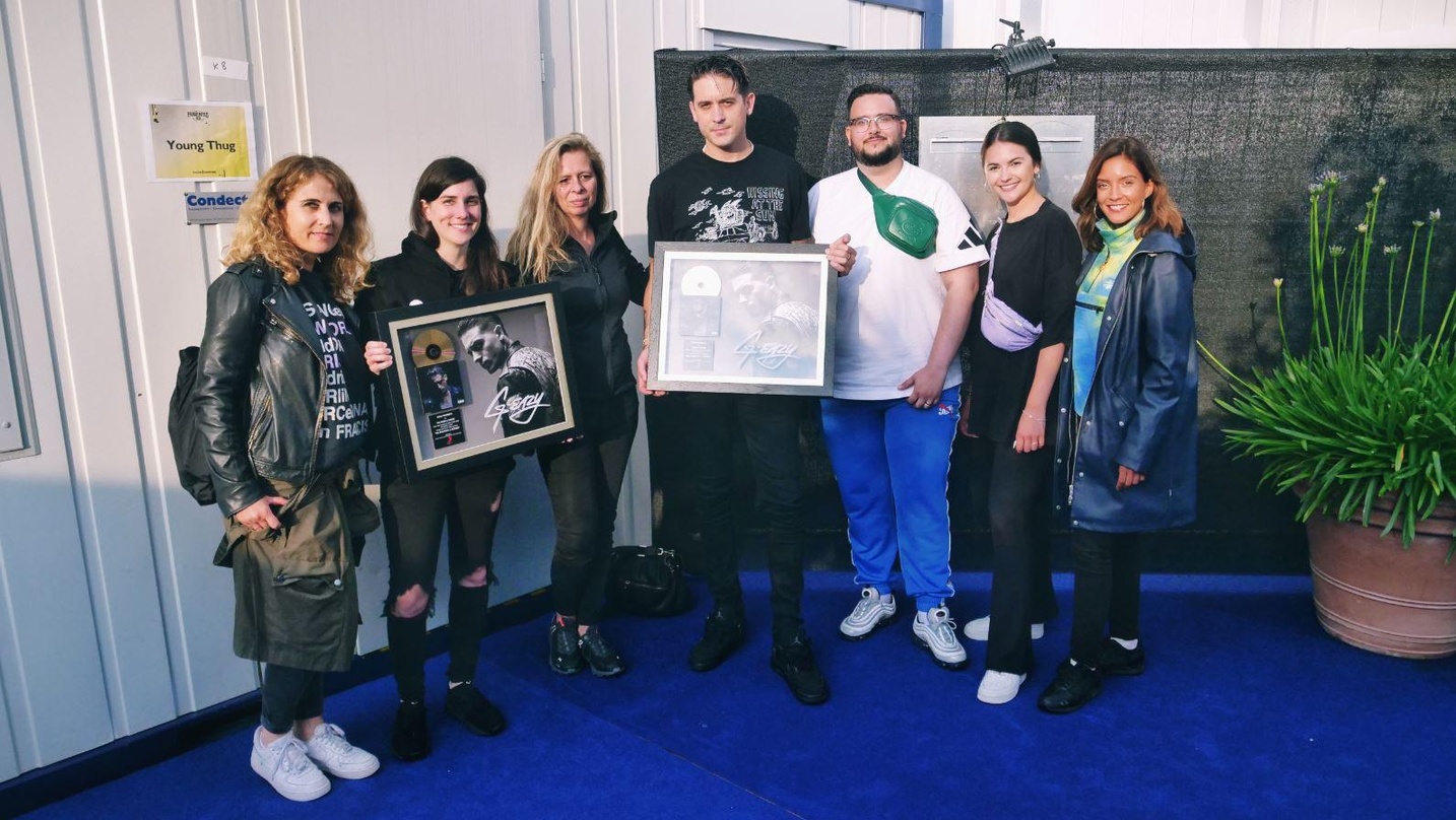 Auf dem Openair Frauenfeld: G-Eazy (Mitte) mit seinen Partnern