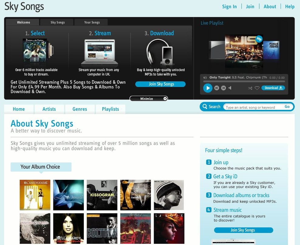Experiment gescheitert: Sky schaltet das musikalische Mehrwertangebot Sky Songs nach nur gut einem Jahr wieder ab