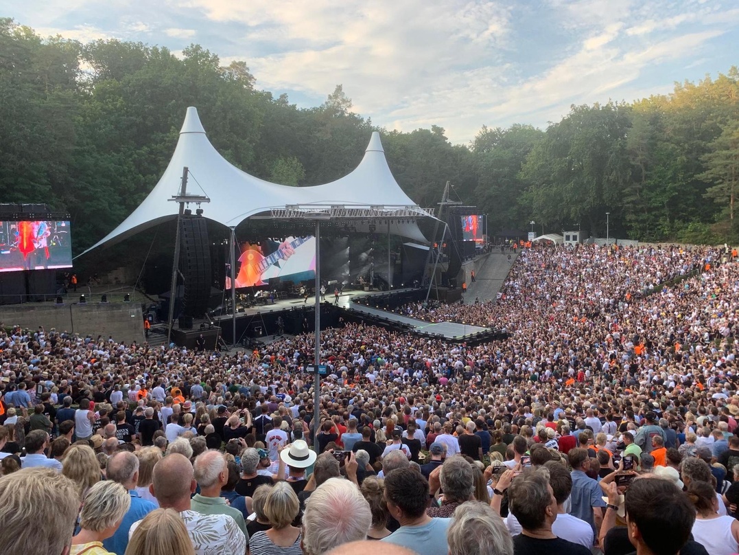 Hier verdienten die Rolling Stones 5,7 Millionen Dollar: das Abschlusskonzert der Europatour auf der Waldbühne in Berlin