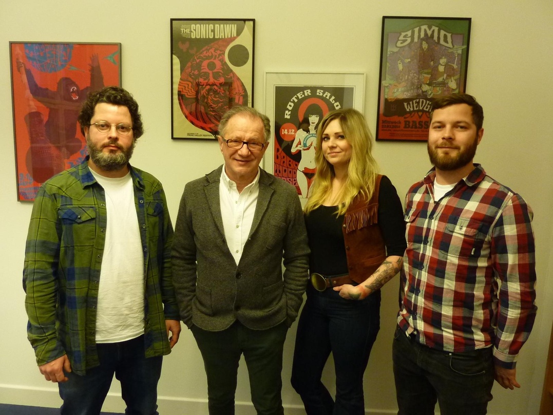 Neue Partner (von links): Alexander Schulze (Inhaber Magnificent Music), Klaus Bönisch (Geschäftsführer KBK), Kristin Schlegel (Bookingassistenz Magnificent Music) und Henry Wardeck (Agent...