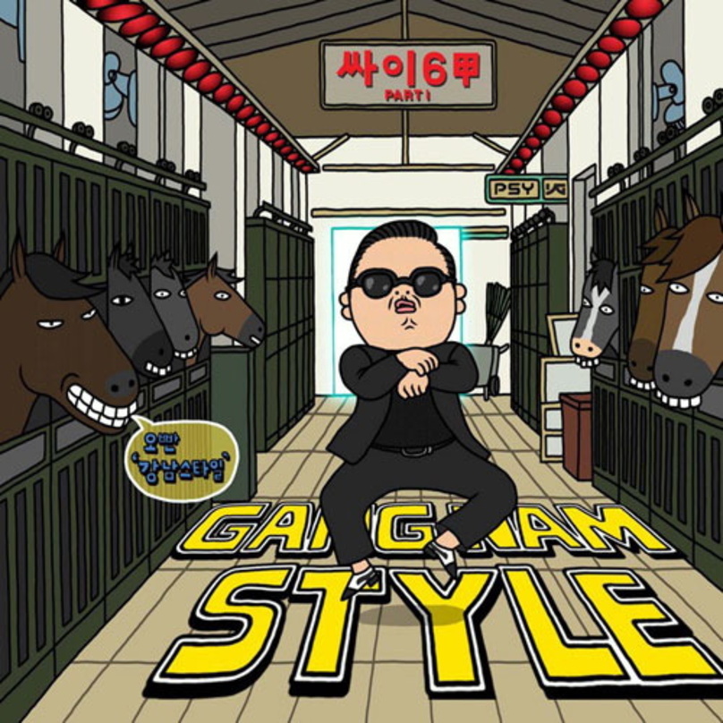 Hat die Nase im Trend weiterhin vorn: Psy mit "Gangnam Style"